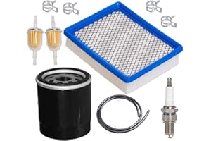 JJDD Carkio Air Filter 1015426 with Oil Filter 1016467 Spark Plug Fuel Filter Line Tune Up Kit Compatible with Club Car 4-cycle DS Gas Golf Cart Models 1992-up 290FE 350FE Engine
