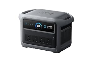 Anker SOLIX C1000 Gen 2 Portable Power Station, 2,000W (Peak 3,000W) Solar Generator, Full Charge in 49 Min, 1,024Wh LiFePO4 Battery for Home Backup, Power Outages, and Camping