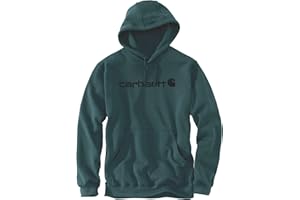 Carhartt Herren Sweatshirt Signature Logo Hooded Sweatshirt Heather Grey