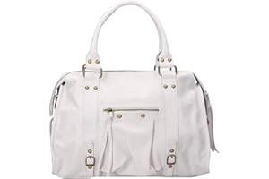 Gave Lux damska torba na ramię z prawdziwej zamszowej skóry Produkt wykonany ręcznie. GLX220609023FBG. Wyprodukowano we Włoszech. Lekka skóra 41 x 28 x 13 cm.