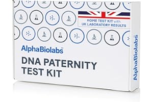 AlphaBiolabs DNA Paternity Test Kit - 100% Accurate - UK Laboratory - Up to 25 Loci - Fast Next Day Results