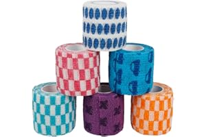 Larcele 6 Bände Selbstklebende Bandage Multifunktions Klebeband Zufällige Cartoon ZZTXBD-02 (Cartoon,5cm*4.5m)