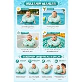 MayToys Bebek Y&uuml;zme Simidi Kendinden Şişen 0-12 Ay Bebek Simidi, &Ccedil;ift Emniyet Tokalı G&uuml;venli Tasarım