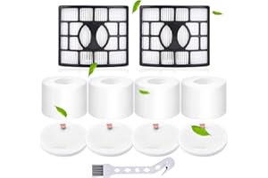 Rebirthcare NZ801UKT AZ910UKT Filter Replacement for Shark Rotator Powered Lift-Away NV801 NV680 NV681 NV620 NV682 NV683 NV800 UV810 AX910 Duoclean Upright Vacuum Filters Parts # XFF680 & XHF680