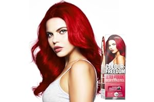 KNIGHT & WILSON Colour-Freedom Crimson Red Ultra Vibrant or Soft Pastel Semi-Permanent Colour Mask – With Shine Booster Complex