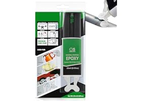 ALLONY Colla Bicomponente per Metalli, AB Metallo Colla Bicomponente, colla multiuso multimateriale, Adatto per Riparare Cracce e fratture in Metalli, Ceramica, 2 x 25 ml