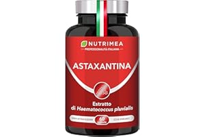 PLASTIMEA Astaxantina Pura Naturale | 40 mg di Alga Haematococcus Pluvialis | Potente Antiossidante | Formula Premium | 60 Capsule Softgel IT | 2 Mesi di Trattamento