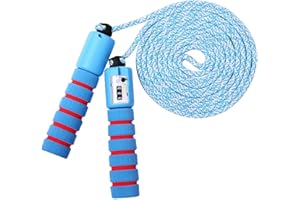 KONVINIT Cuerda para Saltar para niños Skipping Rope Ajustable,Saltar la Cuerda Mango de Espuma para el Juego Escolar o Actividad al Aire Libre