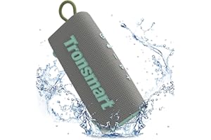 Tronsmart Trip Altavoz Portatil Bluetooth 5.3, IPX7 Waterproof, Micrófono Incorporado, True Wireless Stereo y Asistente de Voz, 20H de Reproducción con Sonido de Alta Fidelidad