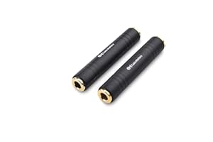 Cable Matters 2-pak 1/4 łącznik TRS adapter przedłużający (adapter 1/4âââ'¬ TRS żeński na żeński)