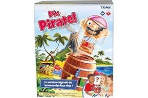TOMY Officiel - Pic Pirate Jeux de Société pour Enfants, Jouet pour Noël,Jouet Enfant 4 Ans, Jeu Rigolo pour Groupes, Cadeau Anniversaire Idéal, Jeux 4 Ans+
