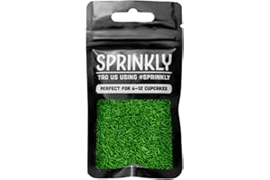 SPRINKLY - Matt Sugar Strands - Dark Green - 30g