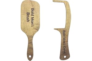 Bojueshaw 2PCS Bald Man Comb Joke Set – Humorous Gift for Balding Men, Prank Gift with Eco-Friendly Materials for Fun Gifting