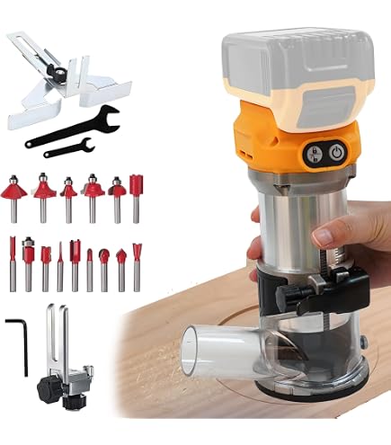 KATSU Base Plongeante pour Tondeuse, Entièrement Réglable, pour Défonceuses à bois électriques ou Sans fil avec buse à Poussière SP10174805