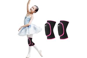 EULANT Genouillere Danse pour Enfant,Elastique Genouillère Volleyball,Protection Roller Garçons,Souple Protege Genoux Sport pour Handball Football Skate VTT Yoga Hip Hop Patinage,S