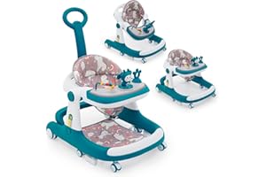 Arkyomi Baby Walkers for 6 Months-1 Year olds Girls Boys,3in1 Multi-Function Anti-Rollover Toddler Walker/Push Along Walker/with Wheels and Brake and Push Handle