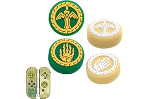 NANANINO Switch Thumb Grip Caps for The Legend of Zelda: Tears of The Kingdom, Soft Silicone Joystick Cover Compatible with Nintendo Switch/Switch OLED/Switch lite - 4PCS