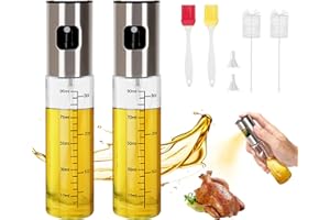Ouxayapl Ölsprüher,100ML Öl Sprühflasche, Oil Sprayer,Ölspray zum Kochen für Grillen, Salat, Backen(2PCS)