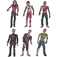 SAFIGLE 6 PCS Toy Zombie Figures Platic Zombie Models Toys Boys Action Figures Toy Zombie Dolls Miniature Model Walking Dead Figurines Halloween Party Decorations