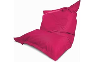 ‎GREEN BEAN Green Bean Riesen-Sitzsack XXL – wetterfestes Indoor & Outdoor Sitzkissen in Magenta Pink - 140x180 cm Liegekissen mit abwaschbarem Bezug inkl. 380L EPS-Perlenfüllung Made in Germany