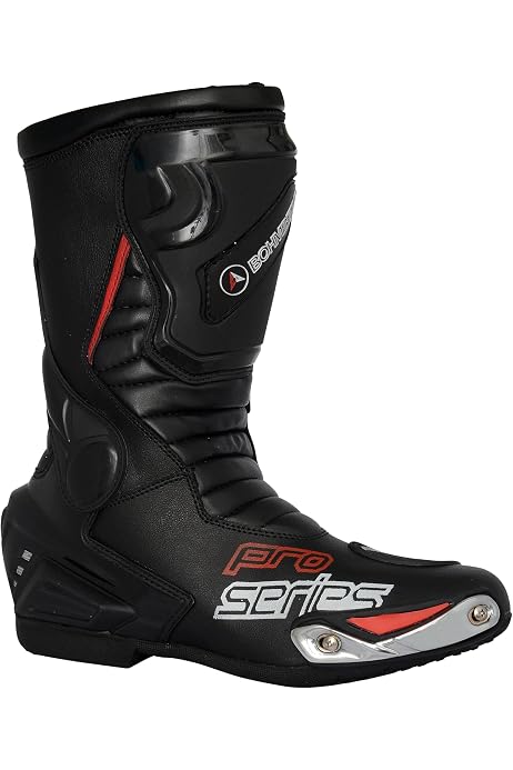 Bottes De Moto Asphalt Pour Homme - Cuir Imperméable, Protections Renforcées, Semelle Antidérapante, Taille 42