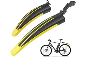 Ledeak Parafango Bici, Universale MTB Bicicletta Pneumatic Parafango Posteriore Anteriore Biciclette Mountain Bike parafanghi Regolabile Accessori Set