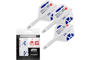 Target Darts Star Wars R2-D2 K Flex Alette e Aste Integrate per Freccette | R2D2 Confezione da 3 K-Flex, N. 2 e N. 6 | Corto, Intermedio e Medio Disney K-Flex Accessori