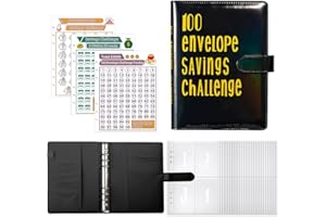 SALPPLEA 100 Briefumschläge, Sparbuch mit Geldumschlägen, Sparbuch mit Geldumschlägen