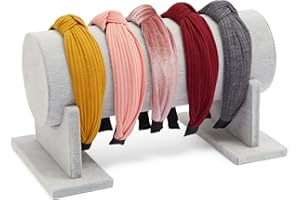 JUVALE Szary aksamitny uchwyt na czoło/organizer na biżuterię, 30,5 x 18 cm