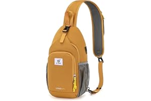 SKYSPER Zaino Monospalla Multifimzioni Borsa a Tracolla Impermeabile con Porta USB per Uomo Donna Casual Ciclismo Trekking Viaggio