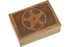 FIND SOMETHING DIFFERENT Scatola Tarocchi Semplice in Legno Intagliato Something Different