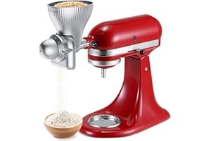 KITOART Accessoire de moulin à grains entièrement métal KitchenAid avec 12 niveaux mouture