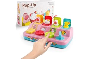 Wootoyz Jouet pour Bébé 1 an, Pop-up Jouet Montessori pour Bébés 18 Mois Cadeau Bebe 1 2 3 an pour d'anniversaire Noël Licorne Jeux Bebe 18 Mois Fille Garcon Jouet éducatif 18 Mois Cadeaux 1 2 3 Ans