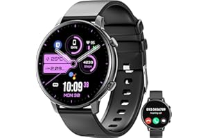 Hwagol Smartwatch Damen Herren, 1.39" Zoll Touchscreen Smart Watch mit Bluetooth Anrufe, Uhr Damen Herren mit 140+ Sportmodi SpO2 Pulsuhr Schlafmonitor Schrittzähler, Armbanduhr für iOS Android