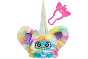 Furby Furblets - Series 4 Collectible - Zee-Bah Zebra Mini Plush Toy, Regenbogen