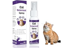 GÉNÉRIQUE Spray anti-griffures pour chats, spray répulsif pour chats d'intérieur et d'extérieur, empêche les griffures sur les meubles, les plantes, les canapés, les tapis et les rideaux, 120 ml (1 pcs)