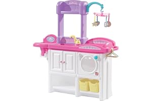Step2 Love & Care Deluxe Nursery Camera dei Bambini per Bambole | con Culla, seggiolino, Lavatrice e Accessori (escl Bambola) | Giocattoli in plastica per Bambine