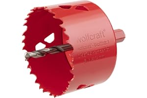wolfcraft Bimetallhålsåg för Trä, Metall och Plast, Skärdjup 40 mm