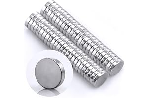 Omicube- Runde N35 Neodym Mini-Magnete Extra Stark (50 Stück) | 5x1mm Starke Kleine Magnete | Geeignet für Magnettafeln, Kühlschränke, Whiteboards und vieles mehr