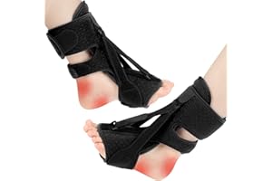 YBFBSJK Plantarfasziitis-nachtschienen Verstellbare Riemen Plantar Fasciitis Nachtschiene Ferse Schmerzlinderung Bandage Relief Plantar Fasciitis Achillessehnenentzündung Bandage (Schwarz)