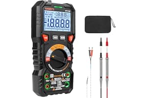 KAIWEETS HT118E Multimetro Digital Profesional 20000 Cuentas, Polimetro Autorango para Medir CA/CC Corriente y Tensión, NCV, Capacitancia, Continuidad, Resistencia, Temperatura, Diodo, Live