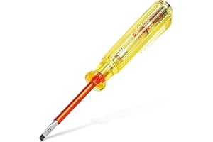 PB SWISS TOOLS Electricians Screwdriver, Flat Head, VDE Certified, 110-250V