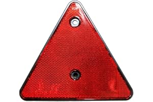 OLD-HARVEST 2er SET Rückstrahler Dreieck ROT e-geprüft Hänger Trailer Reflektor links rechts