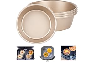 YYTECH 4 pezzi Pirottini Per Friggitrice Ad Aria, 11cm Stampi Per Friggitrice Ad Aria, Stampo Muffin Friggitrice Ad Aria, Stampi per Uova per friggitrice ad Aria, Riutilizzabile