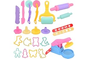 DxxD Formine per Plastilina, Pasta da Modellare per Plastilina, 22 Pezzi Strumenti Accessori per la Pasta da Gioco, Regalini Fine Festa Compleanno Giochi per Bambini dai 2 ai 10 Anni