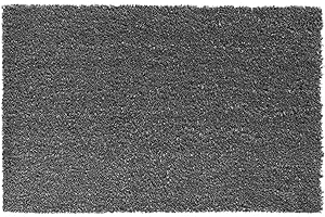 HPFloor Kokosmatte 60x40x2,4 cm I Fußmatte aus robusten Kokos-Fasern I Fußabstreifer für Haustür & Eingangsbereich I 2,4cm hohe Schmutzfangmatte I Türmatte pflegeleicht I Fussmatte in Grau