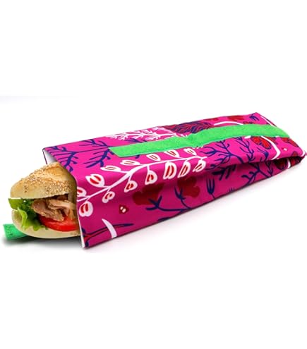 Bolsa Merienda Bolsas Bocadillo Tela Porta Sandwich Bolsas Para