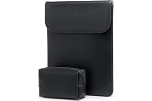 ‎HYZUO HYZUO 13 Zoll Laptop Hülle Laptophülle für MacBook Pro 13 M2 M1 2025-2016, MacBook Air 13 M4 M3 M2 M1 2025-2018, 13" iPad Pro/Air, Surface Pro, XPS 13, mit kleine Tasche, Schwarz