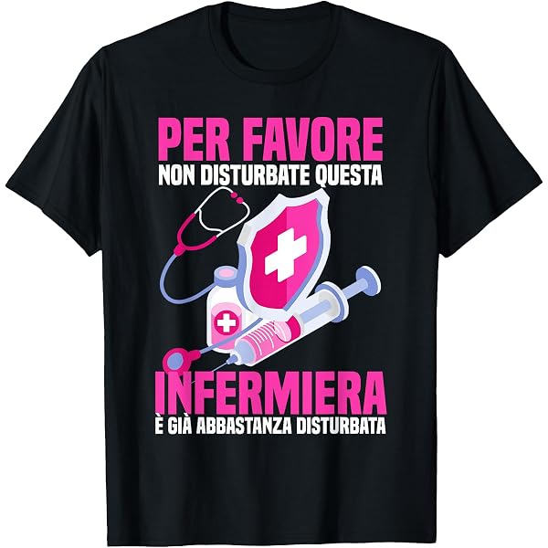 T-Shirt Donna Unicorno Infermiera Con Cuore E Dabbing &ndash; Cotone 100% &ndash; Manica Corta