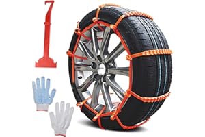 DAZZTIME Chaînes à Neige pour Auto,20 pièces Chaînes de Sécurité Universelles pour Voiture,Voiture Pneu Ceinture Anti Dérapant Réglables,pour pneus de voiture pour camions légers, SUV et VTT
